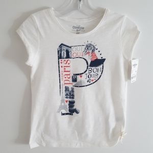 Oshkosh B'gosh Paris Bon Jour girl 6X tshirt